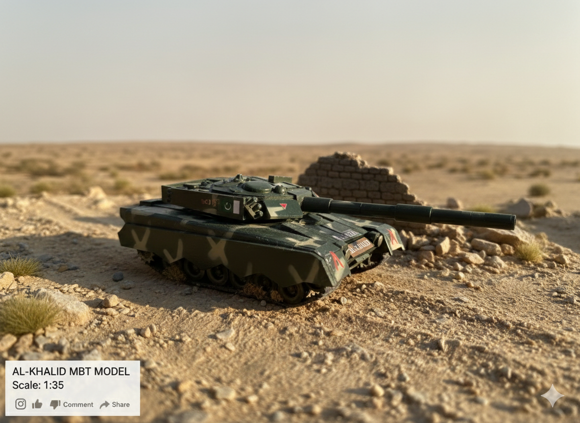 Al Khalid Main Battle Tank Model