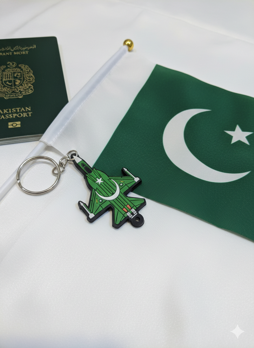 JF-17 Pak Flag - PVC Keychains 3
